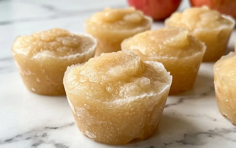 Easy Frozen Applesauce Kids Snack Recipe
