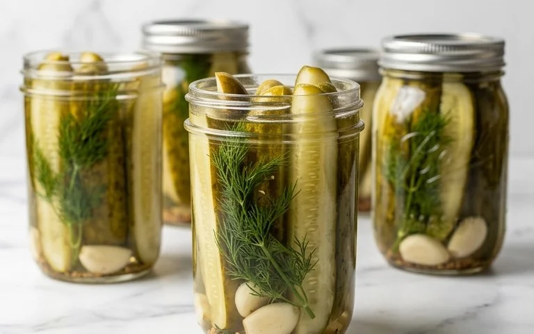 Easy Refrigerator Garlic Dill Pickles Recipe