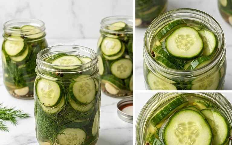 Quick Easy Refrigerator Pickles- Sandwich Perfect