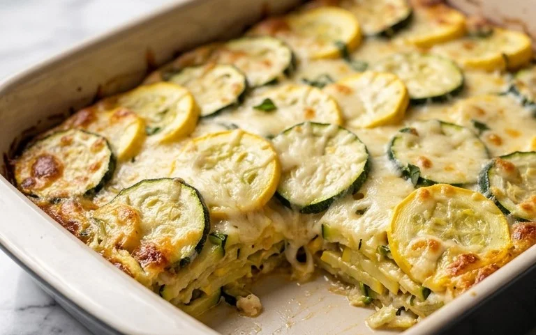 Easy Zucchini Squash Casserole-Summer Bounty Recipe