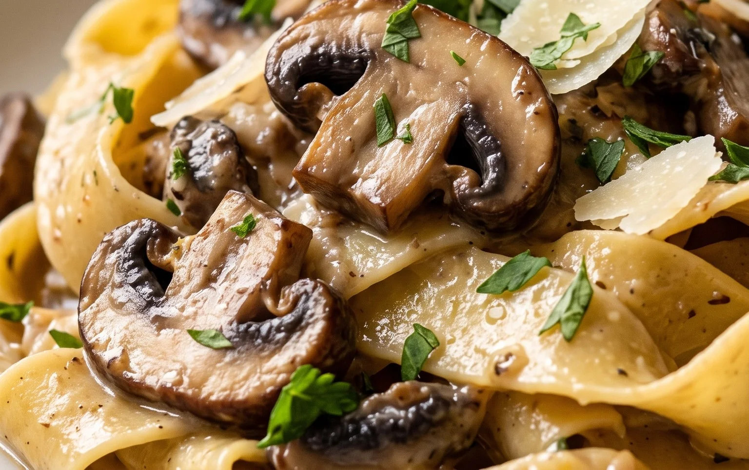 Portobello Mushroom Pappardelle Recipe