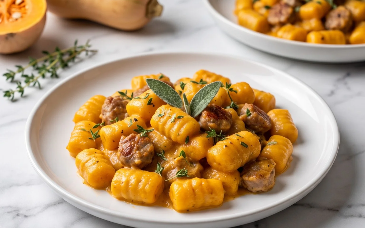 Creamy Butternut Squash Gnocchi With Sausage Recipe